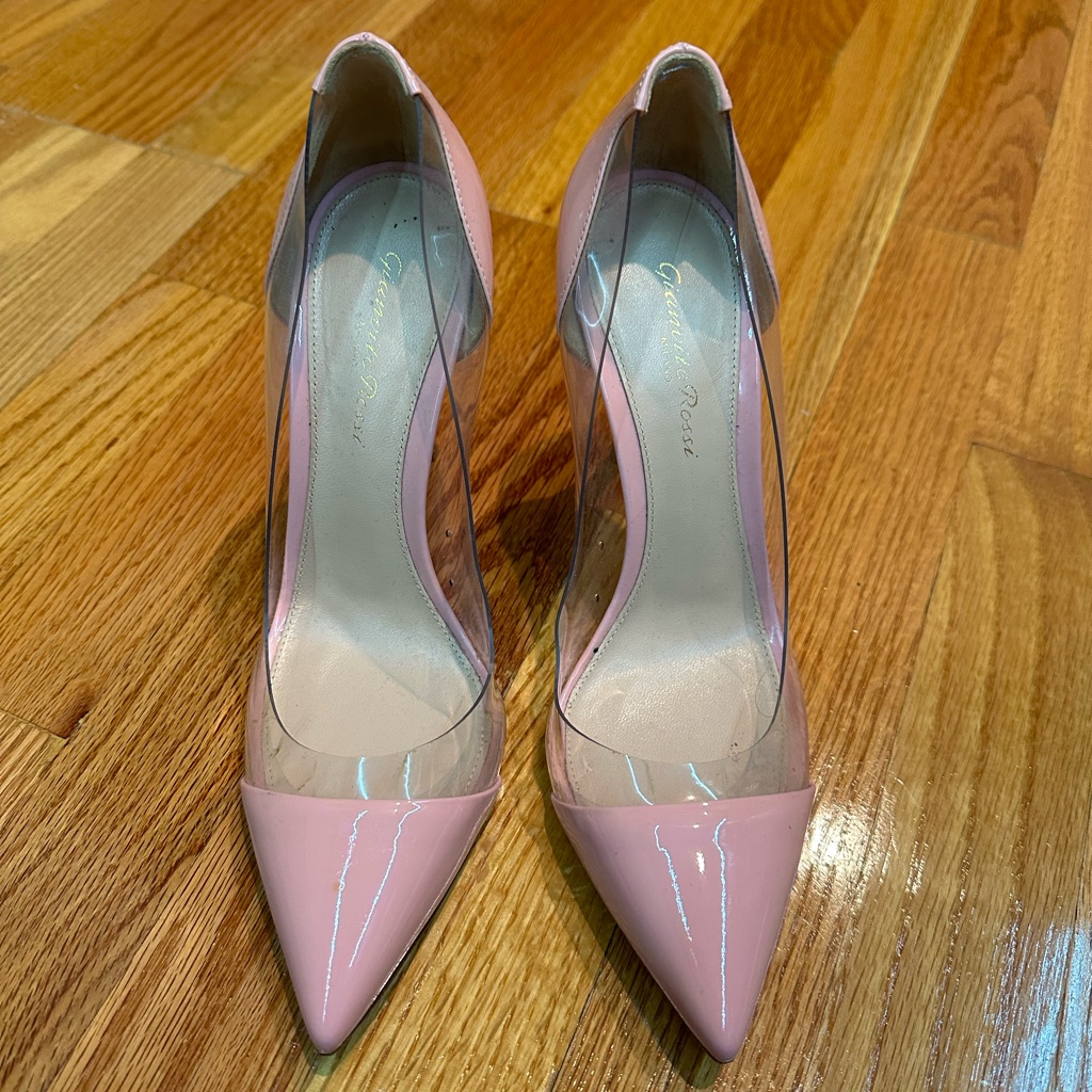 Gianvito Rossi Pink Heels Shoes 37.5